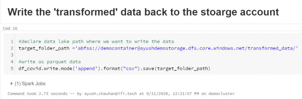 Automate the Process for Reading and Writing Data in Azure Storage Account Gen2 with Azure Data bricks