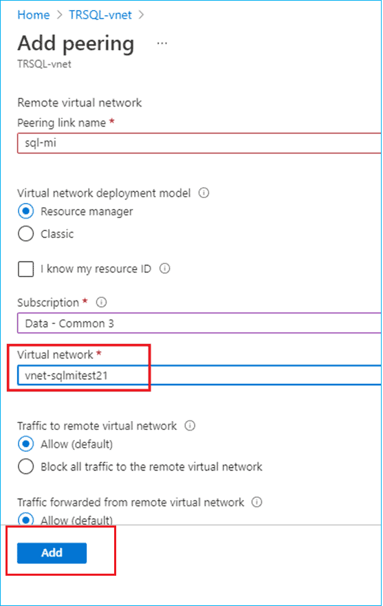 Database migration from Managed Instance to SQL Server with transactional replication